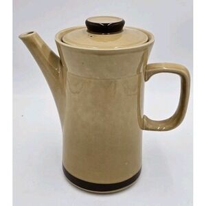 Pier 1 Spice Route Ginger Teapot 6 Cup Stoneware Hand Decorated Japan 8.5"